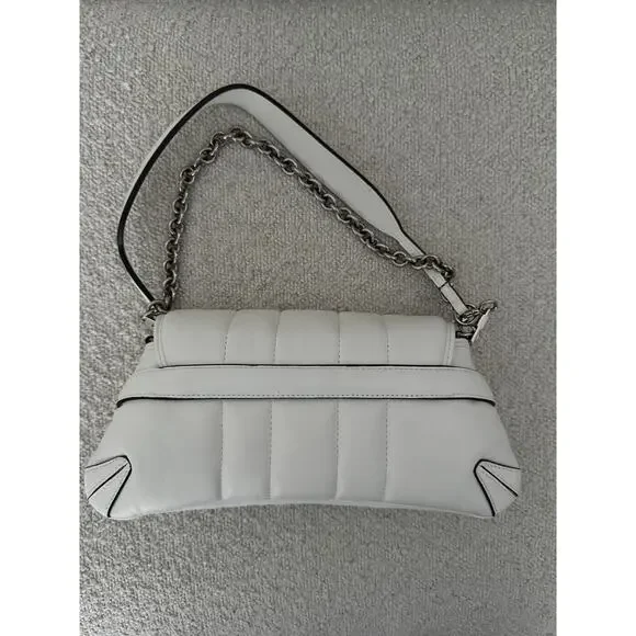 Gucci Small Leather white Horsebit Chain Satchel NWT - Picture 8 of 8